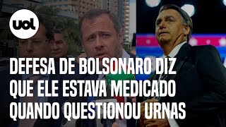 Defesa de Bolsonaro diz que ele estava sob efeito de morfina quando questionou urnas em post [upl. by Bijan714]