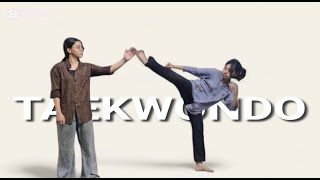 taekwondo side kick  nunchaku training  half stick training  KUKKIWON  MOODUKKWAN [upl. by Dodge787]