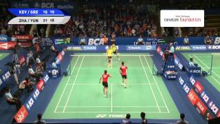 Zhang Nan  Zhao Yunlei CHINA VS Kevin Sanjaya S  Greysia Polii INDONESIA [upl. by Heim]