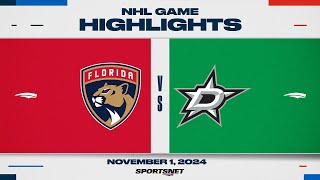 NHL Highlights  Panthers vs Stars  November 1 2024 [upl. by Eiramanitsirhc222]