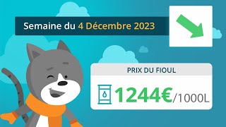 Prix ​​du fioul domestique  semaine du 4 Décembre 2023 [upl. by Gardner962]