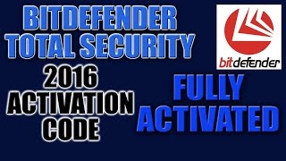 Bitdefender Total Security 2016 License Key  Activate Bitdefender Total Security 2016 [upl. by Olag566]