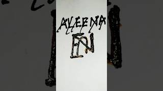 Aleena name logo shorts lohonamelogo art [upl. by Leseil]