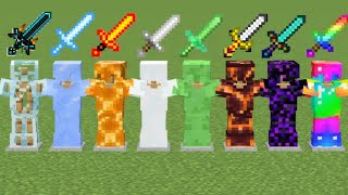 Which new armor is stronger in minecraft experiment [upl. by Lonyer]