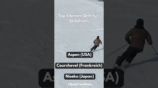 Top 5 besten Orte für Skifahren top5 skifahren fakten youtubeshorts wintersport [upl. by Mattheus]