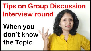 How to clear Group Discussion if you dont know the topic [upl. by Eitsyrc]