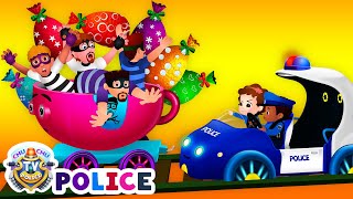 ChuChu TV Police Rail Road Chase Episode  ChuChu TV Police Fun Cartoons for Kids [upl. by Warfeld]