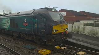 0z67 Bridgwater to Crewe flasks with failed 68033 then 68034 rescue loco with 88007 13224 [upl. by Ymia]