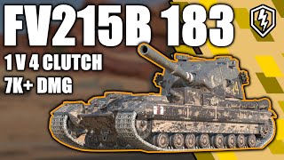 FV218B 183  Ace tanker Wot Blitz [upl. by Fredenburg]