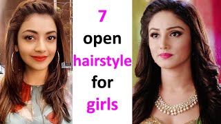 7 Easy hairstyle for open hair  hair style girl  easy everyday hairstyle  hair style [upl. by Arde]