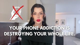 HOW TO OVERCOME YOUR PHONE ADDICTION  realizing the danger of it STOP doomscrolling amp start LIVING [upl. by Amikahs418]