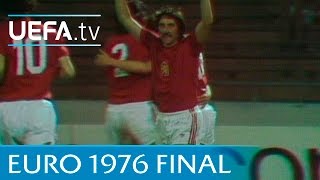 Czechoslovakia v West Germany 1976 UEFA European Championship final highlights [upl. by Acirrej]