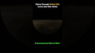 Flying Through Global CO2 Levels JanMar 2020  A Journey from East to West [upl. by Christen]