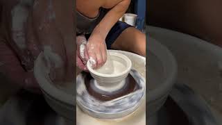 Throwing a porcelain bowl [upl. by Hollerman]