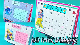 DIY 2021 Paper desk calendarhow to make calender with paper in easy wayPrachi art amp craft [upl. by Claresta]