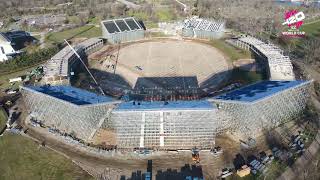 Aerial view of Nassau County International Cricket Stadium  T20 World Cup 2024 [upl. by Onifled]