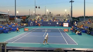 Schwartzman vs Svajda Miami Court Level View Highlights R1 Qualifying 4K 60fps 2024 [upl. by Ruhtua]