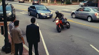 Finch driving a Ducati Hypermotard  American Pie el reencuentro 2012 HD Scene latino [upl. by Odradlig]