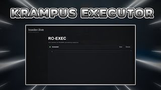 NEW KRAMPUSRO EXEC ROBLOX PC EXECUTOR BYFRON BYPASS [upl. by Aleek]