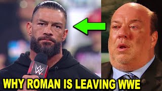 Why Roman Reigns is Leaving WWE After WrestleMania 40 as He Quits and Retires  WWE News April 2024 [upl. by Gibun]