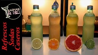 como hacer REFRESCOS Y SODAS CASEROS [upl. by Aehcsrop]