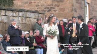 Pippa Middleton attends a wedding at Alnwick [upl. by Hnahym]