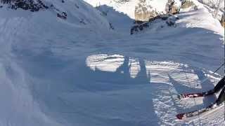 GoPro HD Skiing the Grand Couloir Courchevel 2013 [upl. by Ignacia]