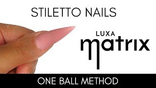 How to STILETTO NAILS  Luxa Matrix  LUXAPOLISH [upl. by Anahsor]