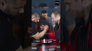 When two hulks met Levan vs Denis shorts armwrestling [upl. by Legnalos]