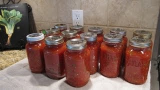 Spaghetti Sauce Canning the Easy Way [upl. by Melisande]