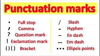 PUNCTUATION 📚  English Grammar  How to use punctuation correctly [upl. by Nylemaj]