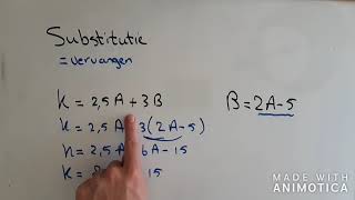 HAVO 4  wiskunde A  hoofdstuk 1  substitueren [upl. by Schoenfelder]