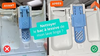 Comment démonter et nettoyer le bac à lessive de mon lave linge [upl. by Yelram]