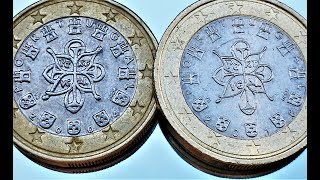 1 euro Portugal 2004 2005 2016 Mintage coin Video Portekiz Portogallo [upl. by Nosac]