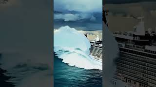 Is the Cruise Ship Safe After Being Swallowed by the Massive Wave scaryocean oceanship ocean [upl. by Onaicilef]