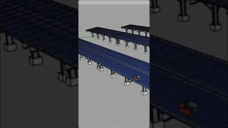 Portrait Solar Panel structure SketchUp sketchup design solarsystem solar shorts viralvideo [upl. by Abdella]