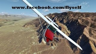 Death Valley Cessna 172RG Cutlass Alabeo amp Milviz Bell 407 [upl. by Bergeron]