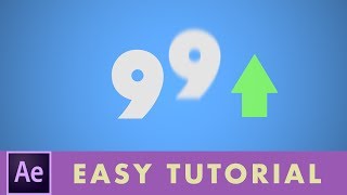 Animating Numbers Counting Up In After Effects  Beginner Tutorial [upl. by Burns]