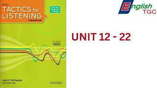 TACTICS for LISTENING BASIC UNIT 12 22 [upl. by Vinn]