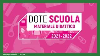 Dote Scuola 20212022  Materiale Didattico [upl. by Akirat962]