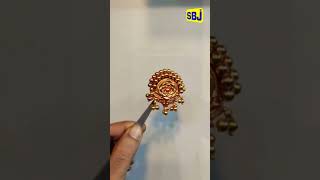 Gold hair clip rose design 18 ct 22ct [upl. by Irallih]