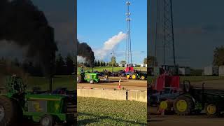 John Deere 6030 Johny B Good pulling the sled at Shiawassee County Fair 2023 [upl. by Green]