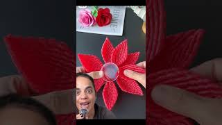 Lo conseguis en la verduleria diy reciclado invento adorno flor [upl. by Illek865]