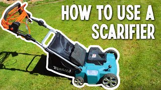 How to use a MAKITA UV3600 Scarifier [upl. by Lonier]