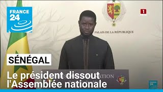 Sénégal  Bassirou Diomaye Faye annonce la dissolution de lAssemblée nationale • FRANCE 24 [upl. by Omidyar11]