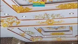 New Gypsum Ceiling decoration and colouring our company RK Gypsum Decoration [upl. by Aneehsak645]