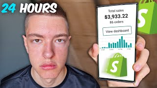 I Tried Shopify Dropshipping For 24H Realistic Results [upl. by Purpura]