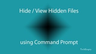 How to HideView Hidden Files using Command Prompt [upl. by Sang]