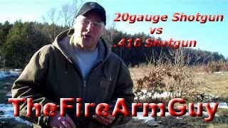 20 gauge Shotgun vs 410 Shotgun  Range Test  TheFireArmGuy [upl. by Moyers]