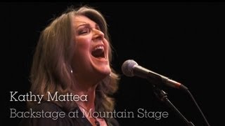 Kathy Mattea  Backstage at Mountain Stage 2013 [upl. by Leandro]